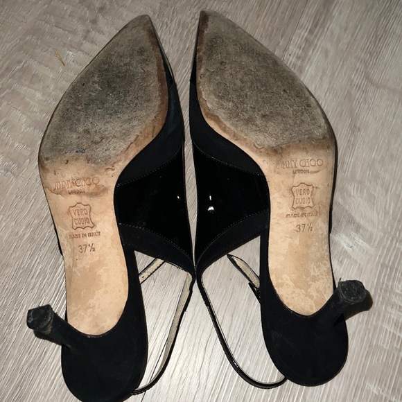 Jimmy Choo sling back kitten heel size 37.5 - Picture 2 of 8